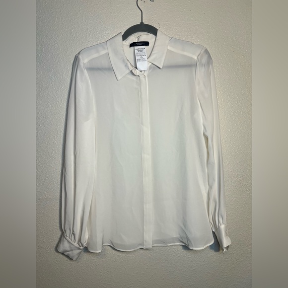 Weekend Max Mara Esopo 100% silk button down blouse - Picture 5 of 8